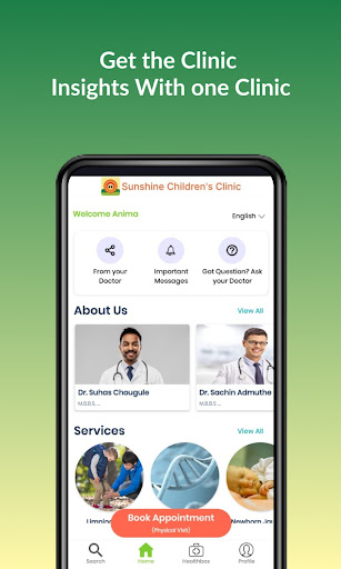 Android application Sunshine Children's Clinic screenshort