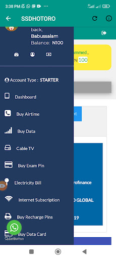 Android application SSDHOTORO.COM.NG screenshort