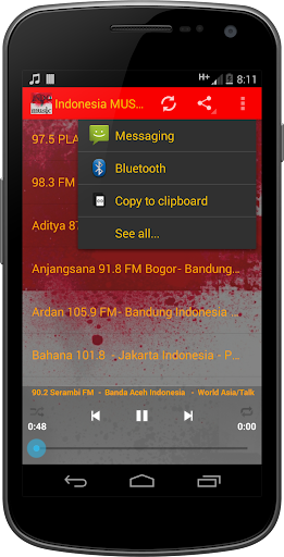 Indonesia MUSIC Radio Screen 3