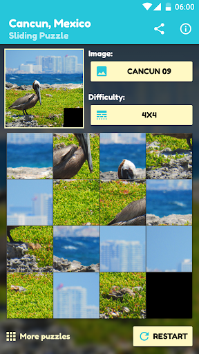 Cancun Sliding Puzzle Screen 2