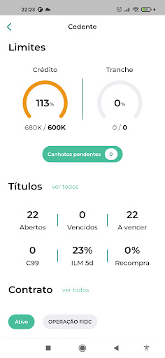 Android application SB Crédito screenshort