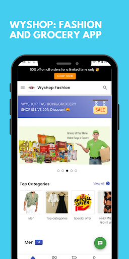 Wyshop App Screen 2
