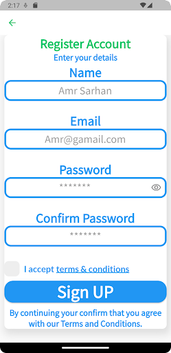 sarhan ecommerce app Screen 3