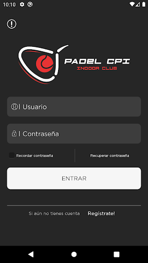 Android application Padel CPI screenshort
