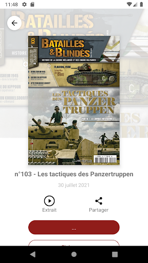 Batailles & Blindés Magazine Screen 2