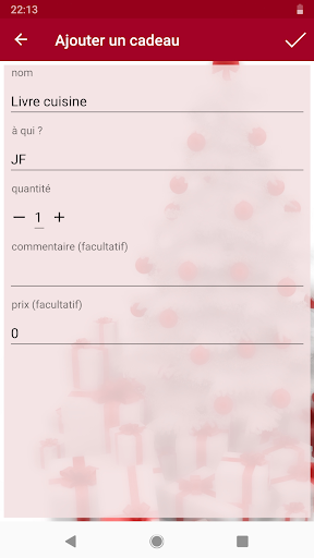 Christmas List Screen 3
