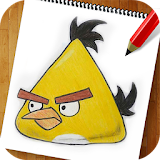 How Draw Bird Angry icon