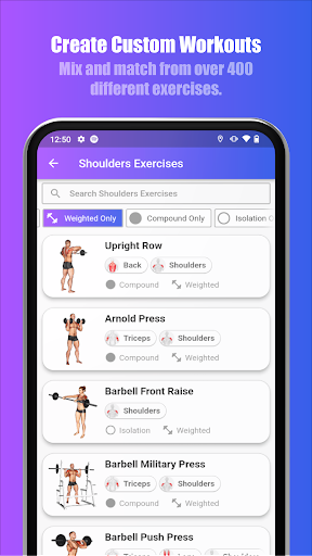 Bench Gym Log: Workout Tracker Screen 2