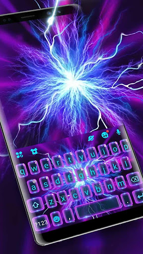 Android application Neon Lightning Theme screenshort