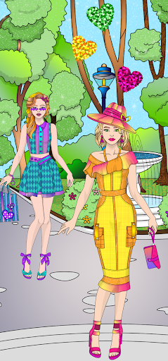 College Girl Coloring Dress Up Screen 3