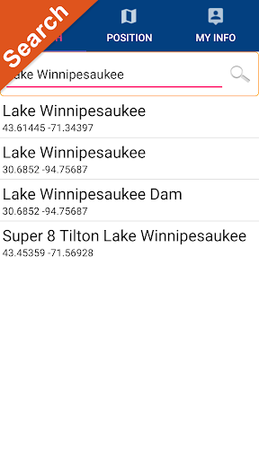 Lake Winnipesaukee GPS Charts Screen 2