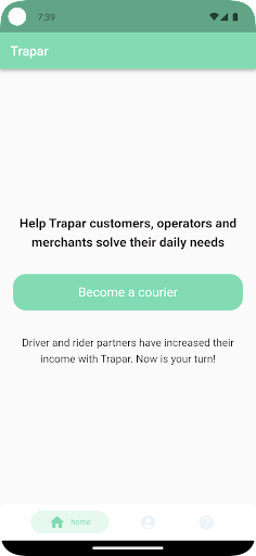 Trapar Connect Screen 2