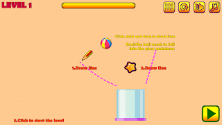 Physics draw ball puzzle - Screenshot 1
