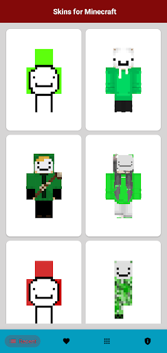 Android application Dream Skins for Minecraft PE screenshort