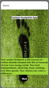 Carbon Footprint App by Aisha