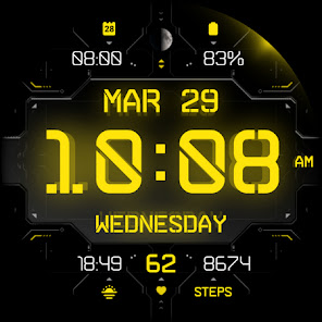 Captura de Pantalla 14 Cyber Carbon - watch face android