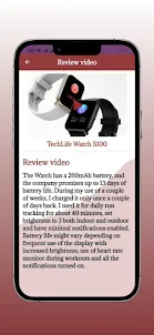 TechLife Watch S100 Guide