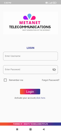 Metanet Subscriber Screen 2