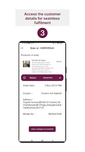 Mylopaws Seller Platform Screen 3