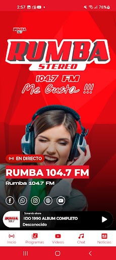 Rumba Stereo 104.7 FM Screen 2