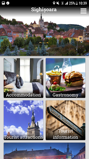 Android application Sighisoara CityApp screenshort