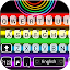 Pride Rainbow Neon Keyboard Th