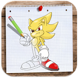 How to Draw and Colour Sonic icon