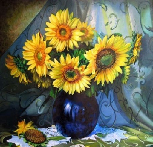 Android application Sunflowers and still lifes screenshort