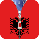 Albania flag zip Lock Screen icon