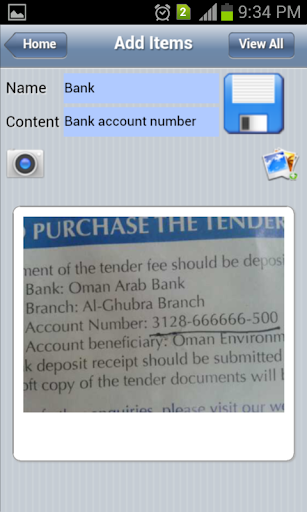 InfoBag Screen 3