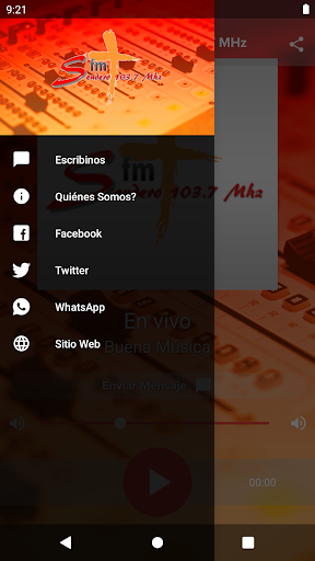 Radio fm Sendero 103.7 MHz Screen 2