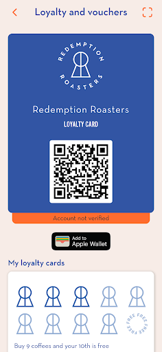 Android application Redemption Roasters screenshort
