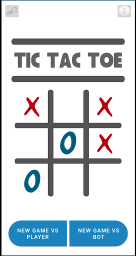 Android application Tic Tac Toe screenshort