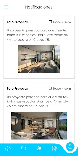 Android application Mi espacio FPY screenshort