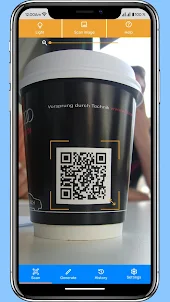 QR-code reader scanner app