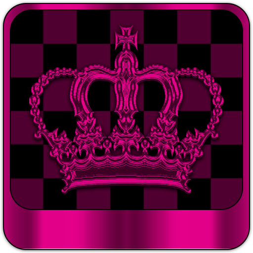 Pink Chess Crown theme logo