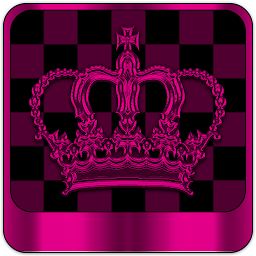 「Pink Chess Crown theme」圖示圖片