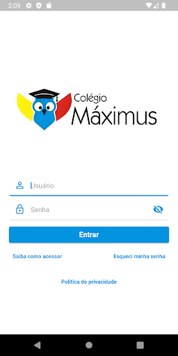 Android application colegio maximus e souza screenshort
