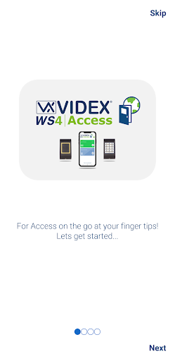 Android application WS4 ACCESS screenshort