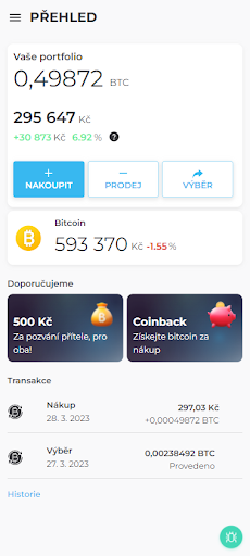 Android application Coinwage screenshort