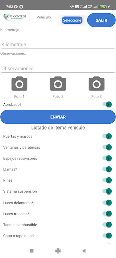 Android application ATS Inspecciones screenshort