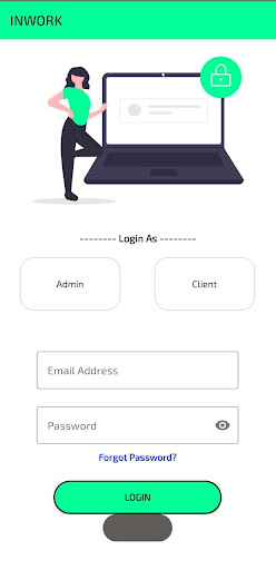 Android application Inwork screenshort