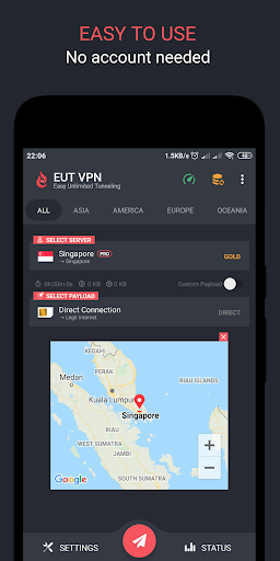 EUT VPN - Easy Unlimited Tunneling 1.3.14 screenshots 1