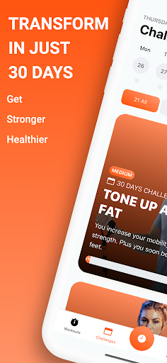 Screenshot of Resistance Band Training App