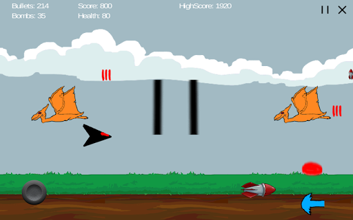 Dino Ship Scrolling Shooter Screen 3