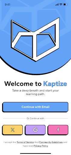 Android application Kaptize screenshort