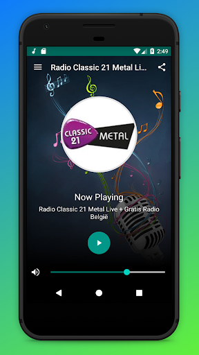 Android application RTBF Classic 21 Radio Metal BE screenshort