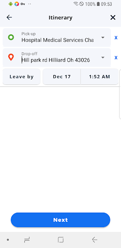 Android application South El Monte Dial-A-Ride screenshort