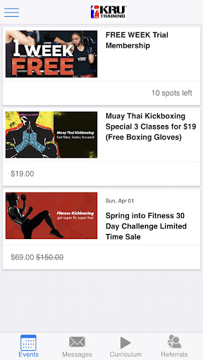 KRU Training Screen 2