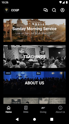 Android application Calvary Greater Portland screenshort